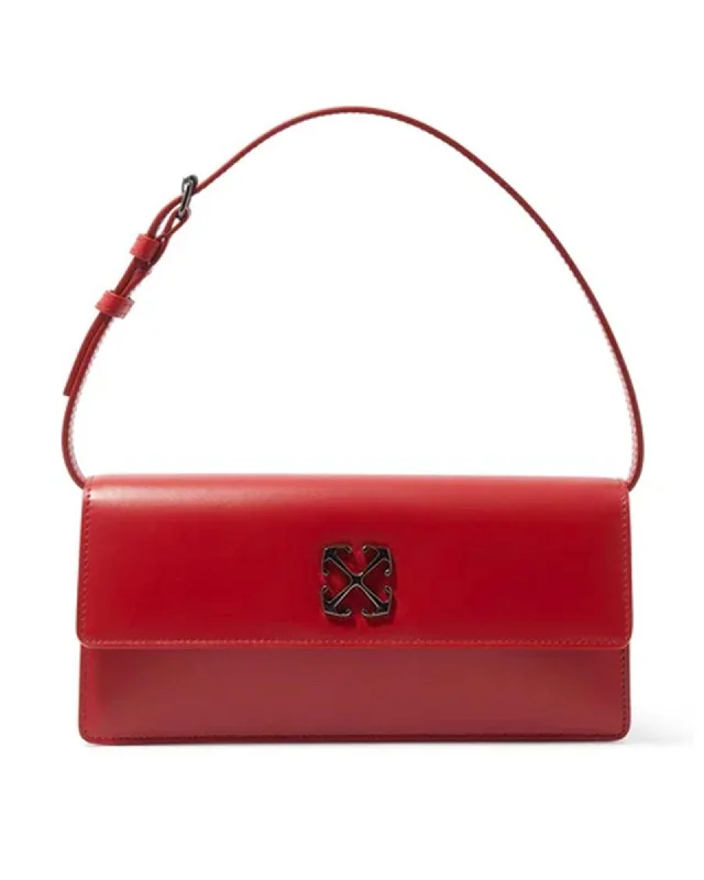 Off-White Leather Handbag with Metal Arrow Detail Best Bag Sale Of The Season