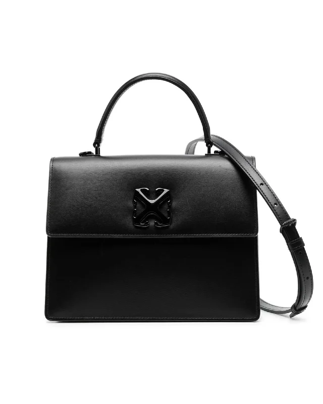Off-White Leather Handbag with Magnetic Closure and Logo Detailing Fashion Bags, Limited Offer Off-White Leather Handbag with Magnetic Closure and Logo Detailing Fashion Bags, Limited Offer