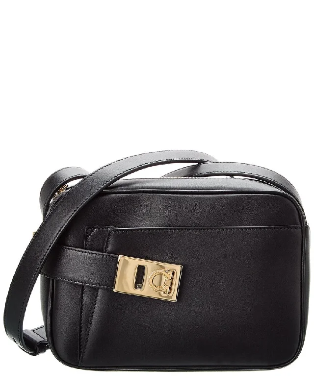 Ferragamo Small Leather Camera Bag Stylish And Durable Handbags At Great Value