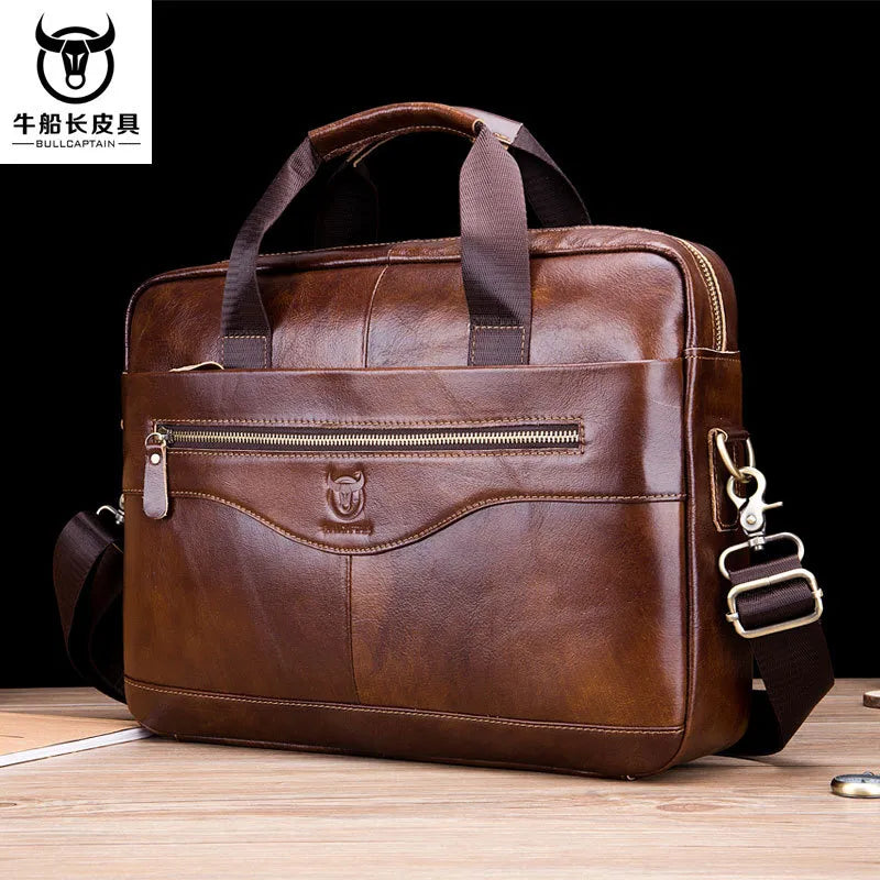 BULLCAPTAIN 2023 New Real Leather vintage men's messenger bag/casual Business bag Fashion cowhide male commercial briefcase Shoulder Bags, Best Deals Today BULLCAPTAIN 2023 New Real Leather vintage men's messenger bag/casual Business bag Fashion cowhide male commercial briefcase Shoulder Bags, Best Deals Today