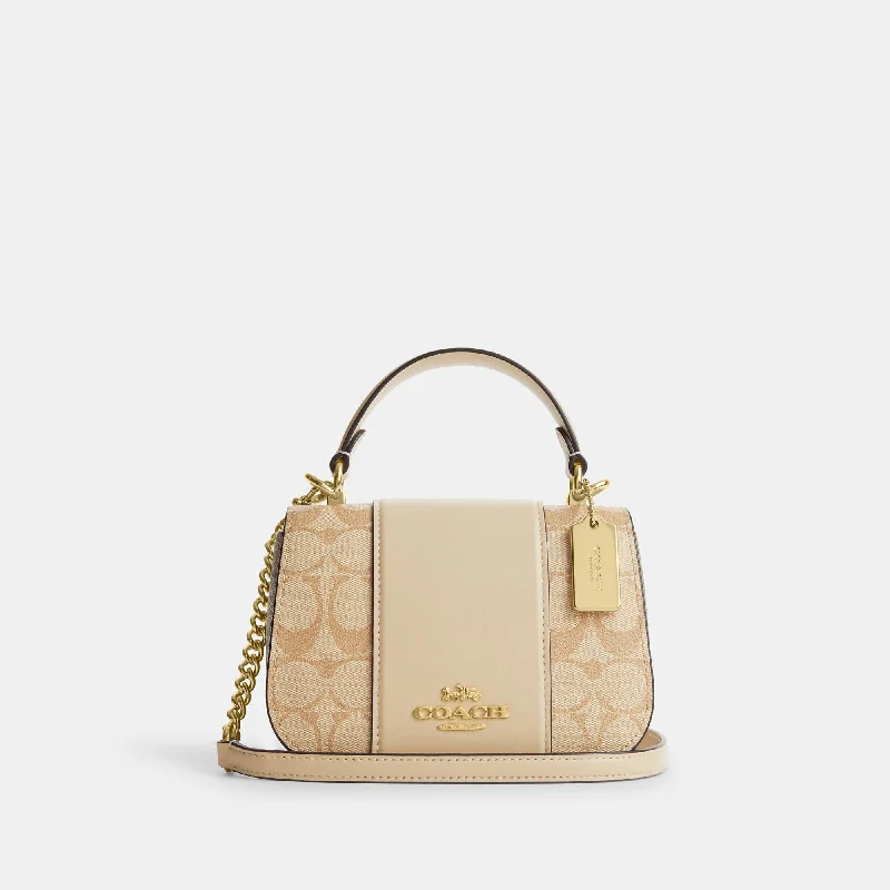 Coach Outlet Lysa Top Handle In Signature Canvas Stylish Totes, Exclusive Savings