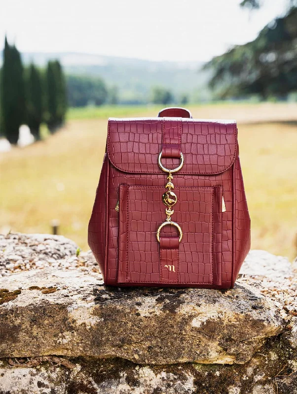 Falabella Grape Leather Vegan Backpack | Burgundy Elegant Bags, Limited Stock Available Falabella Grape Leather Vegan Backpack | Burgundy Elegant Bags, Limited Stock Available