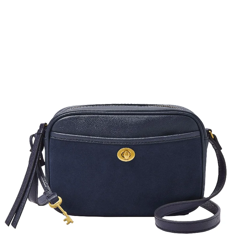 Fossil Women's Brennon Leather Camera Bag High-Fashion Handbags At Reduced Costs