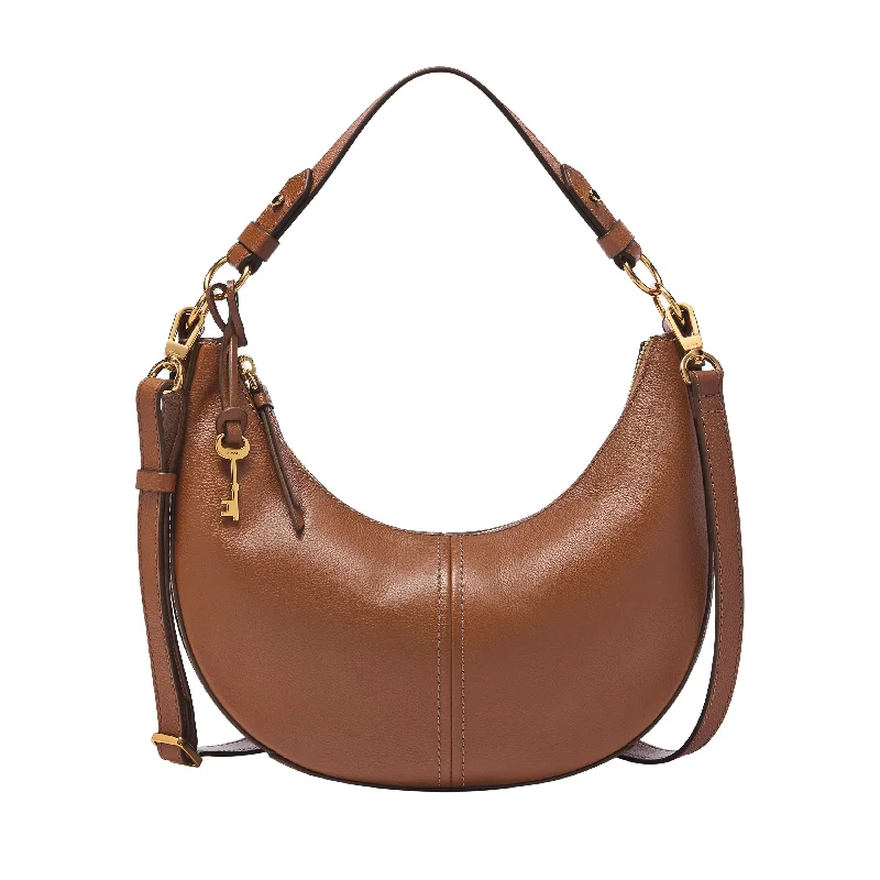 Fossil Women's Shae Leather Small Hobo Fashionable Handbags, Limited-Time Deals