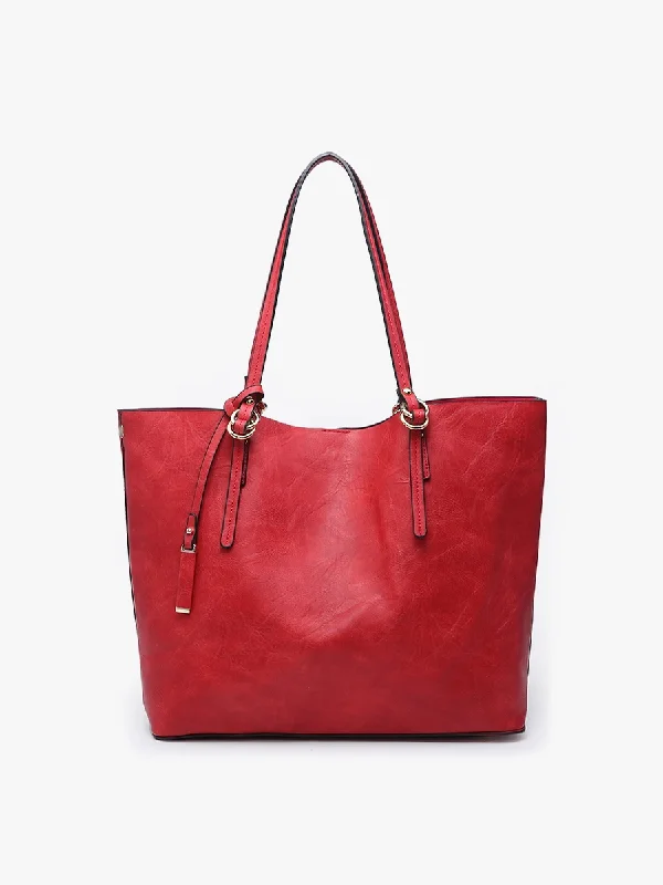 Iris Red Monogrammable 2-in-1 Tote Bag Affordable Elegance, Grab Yours Now
