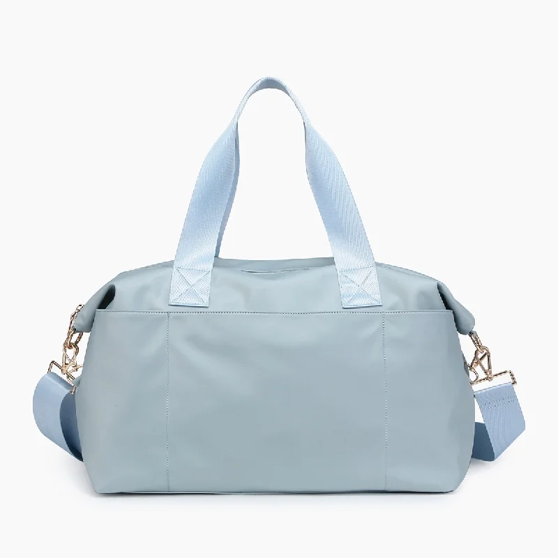 Sadie Nylon Weekender - Grey Blue Luxury Totes, Affordable Prices