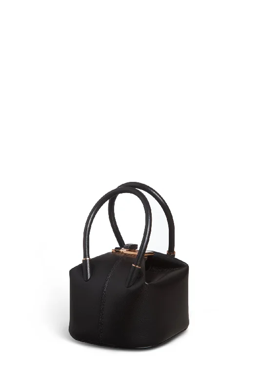 Mini Baez Bag in Black Nappa Leather Stylish Handbags At Unbeatable Discounts