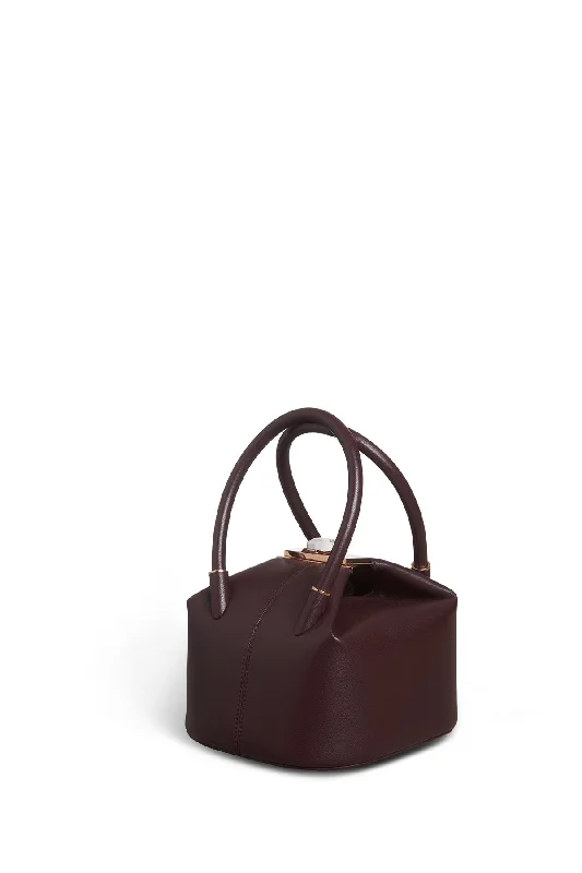 Mini Baez Bag in Bordeaux Nappa Leather Best Bag Sale Of The Season