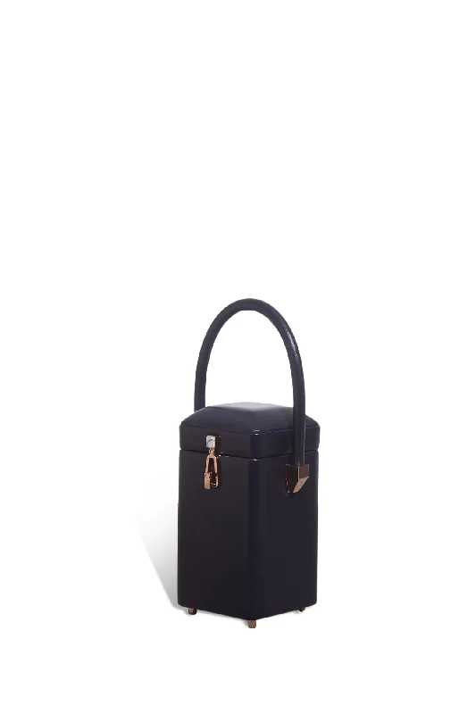 Nostalgia Bag in Navy Nappa Leather Elegant Bags, Limited Stock Available