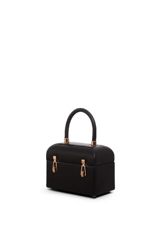 Patsy Bag in Black Nappa Leather Shoulder Bags, Best Deals Today