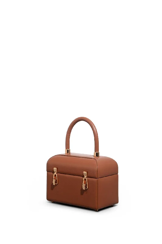Patsy Bag in Cognac Nappa Leather Chic Bags, Shop Now