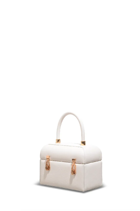 Patsy Bag in Ivory Nappa Leather High-Fashion Handbags At Reduced Costs