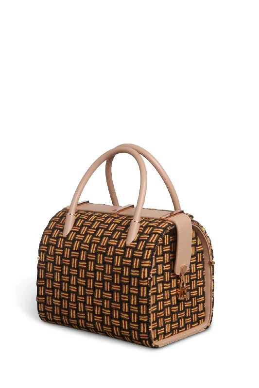 Sabi Bag in Nude Nappa Leather with Macrame The Ultimate Handbag Sale – Elegant Styles At Lower Prices