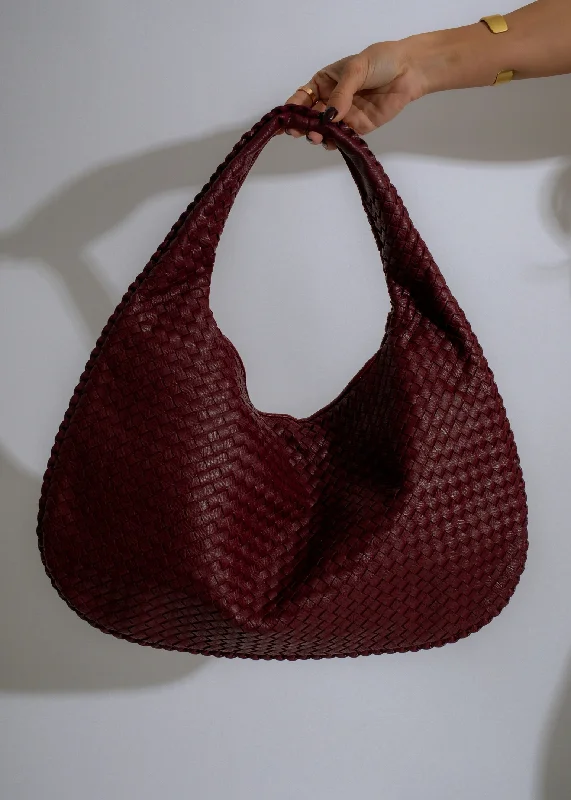 Serenade Woven Hobo Handbag Red Your Perfect Bag At The Perfect Price