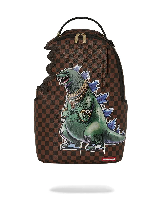 Sprayground Backpack GODZILLA SIDE BITE BACKPACK Brown Fashion Bags, Huge Savings