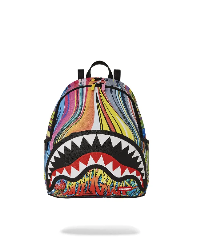 Sprayground Backpack MELT GRAF SAVAGE Orange High-End Bags, Low-End Prices