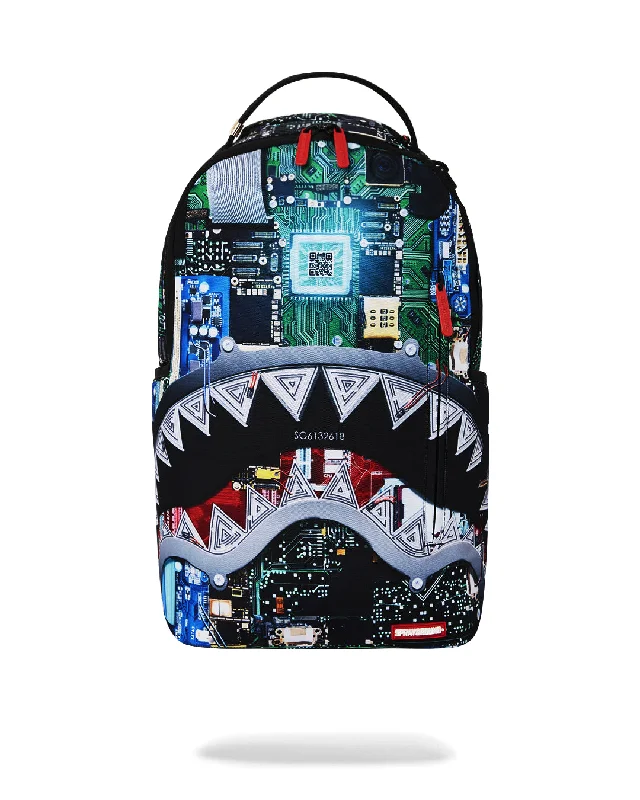 Sprayground Backpack MOTHER BOARD SHARK DLXSR BACKPACK Blue Stylish Handbags At Unbeatable Discounts Sprayground Backpack MOTHER BOARD SHARK DLXSR BACKPACK Blue Stylish Handbags At Unbeatable Discounts