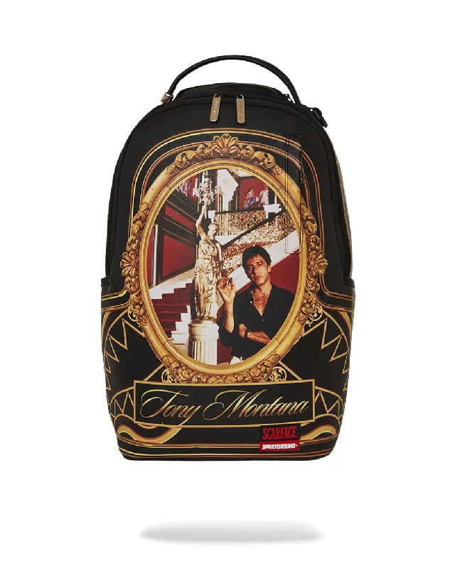 Sprayground Backpack SCARFACE STAIRS BACKPACK Black Chic Handbags At Special Promotional Prices Sprayground Backpack SCARFACE STAIRS BACKPACK Black Chic Handbags At Special Promotional Prices