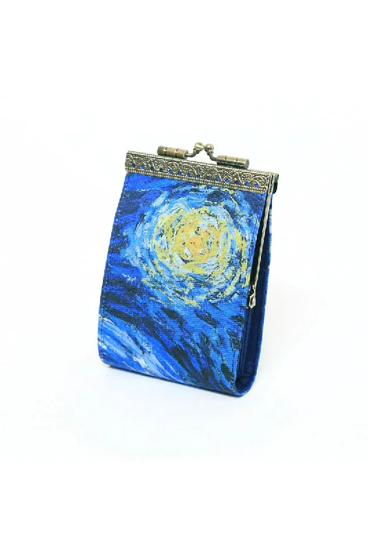 Starry Night Card Holder Modern Handbags With Stylish Discounts
