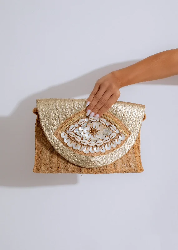 Summer in the Air Handbag Gold Limited-Stock Handbag Sale For A Stylish Look