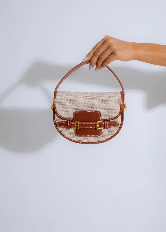The Belle Saddle Handbag Brown Designer Bags At Lower Prices