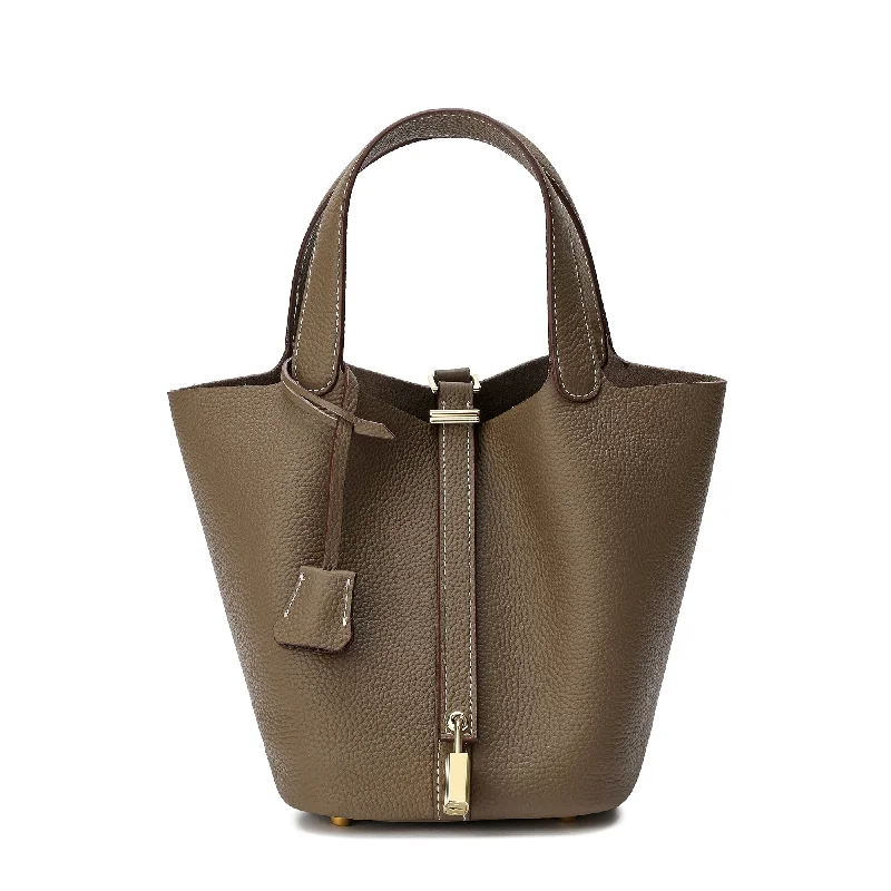 Tiffany & Fred Full-grain Leather Top-Handle Bag Designer-Inspired Bags, Best Prices