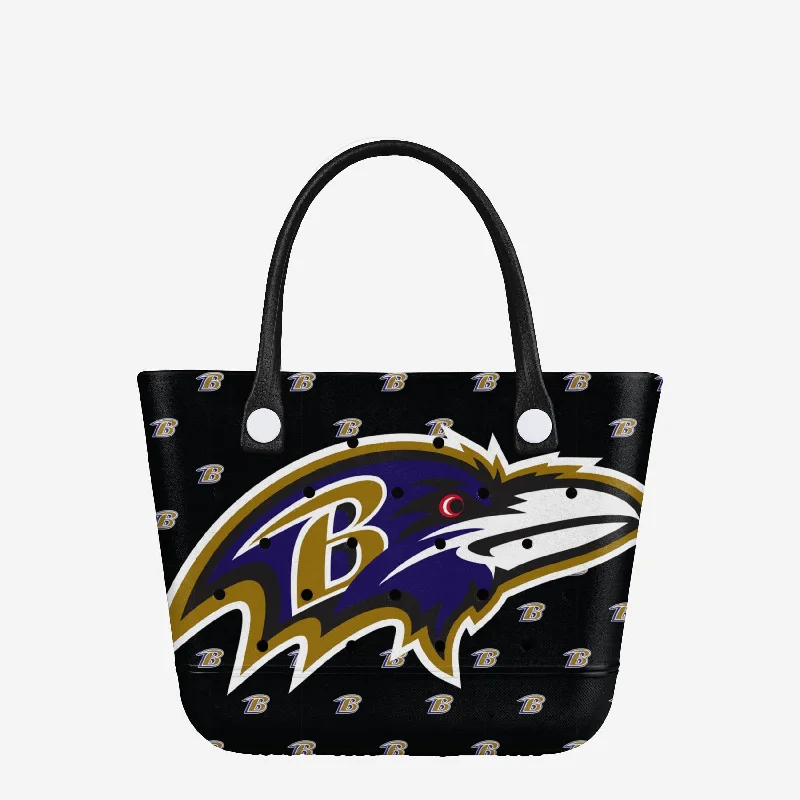 Baltimore Ravens Big Logo Mini Print Tailgate Tote Bag Modern Handbags With Stylish Discounts Baltimore Ravens Big Logo Mini Print Tailgate Tote Bag Modern Handbags With Stylish Discounts