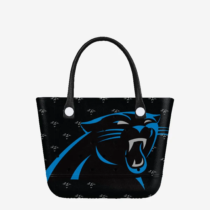 Carolina Panthers Big Logo Mini Print Tailgate Tote Bag Sleek And Stylish Handbags At Lower Prices Carolina Panthers Big Logo Mini Print Tailgate Tote Bag Sleek And Stylish Handbags At Lower Prices