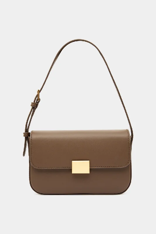 THE MINI SHOULDER BAG - CHOCOLATE Grab Your Favorite Handbags For Less