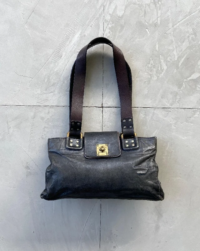 DIESEL 2000'S LEATHER SHOULDER BAG Iconic Handbags At Budget-Friendly Prices