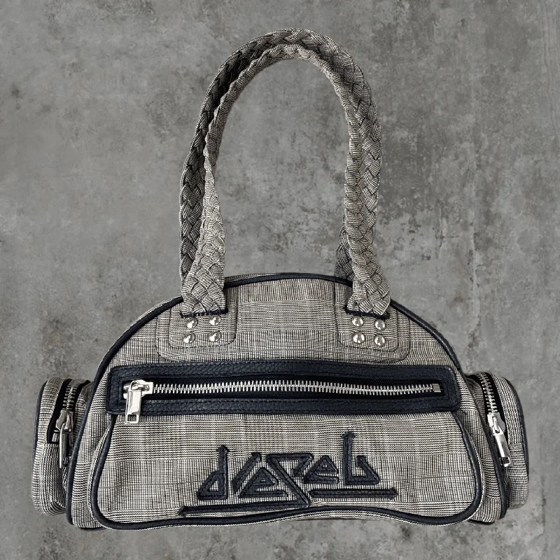 DIESEL PLAID CHECK SHOULDER BAG Luxury Totes At The Lowest Prices Of The Season