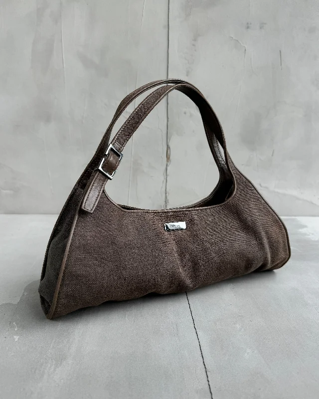 GUCCI BY TOM FORD SS01 CANVAS SHOULDER BAG Sleek And Stylish Handbags At Lower Prices GUCCI BY TOM FORD SS01 CANVAS SHOULDER BAG Sleek And Stylish Handbags At Lower Prices