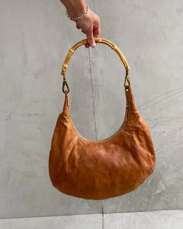 MIU MIU LEATHER BAMBOO HANDLE SHOULDER BAG Seasonal Sale On Trendy Handbags