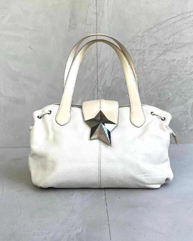 MUGLER LEATHER & CHROME STAR SHOULDER BAG Classic Totes At Unbeatable Deals