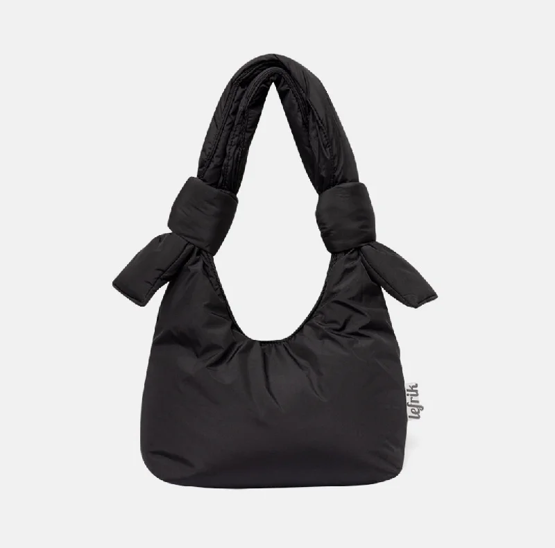 Puffy Shoulder Bag in Black Limited-Stock Handbag Sale For A Stylish Look