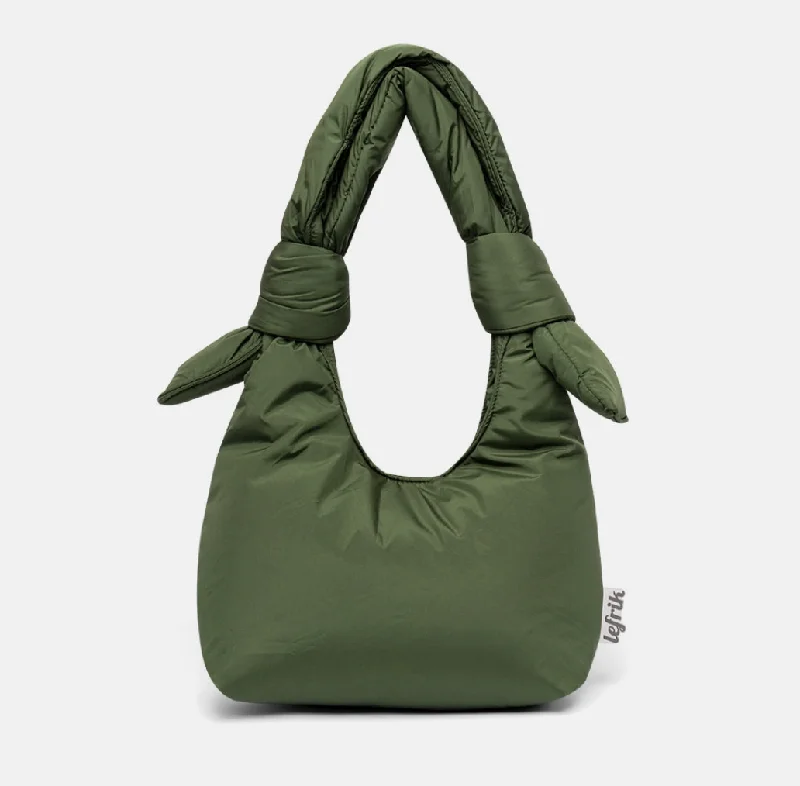 Puffy Shoulder Bag in Green Stylish Handbags With Exclusive Online Discounts