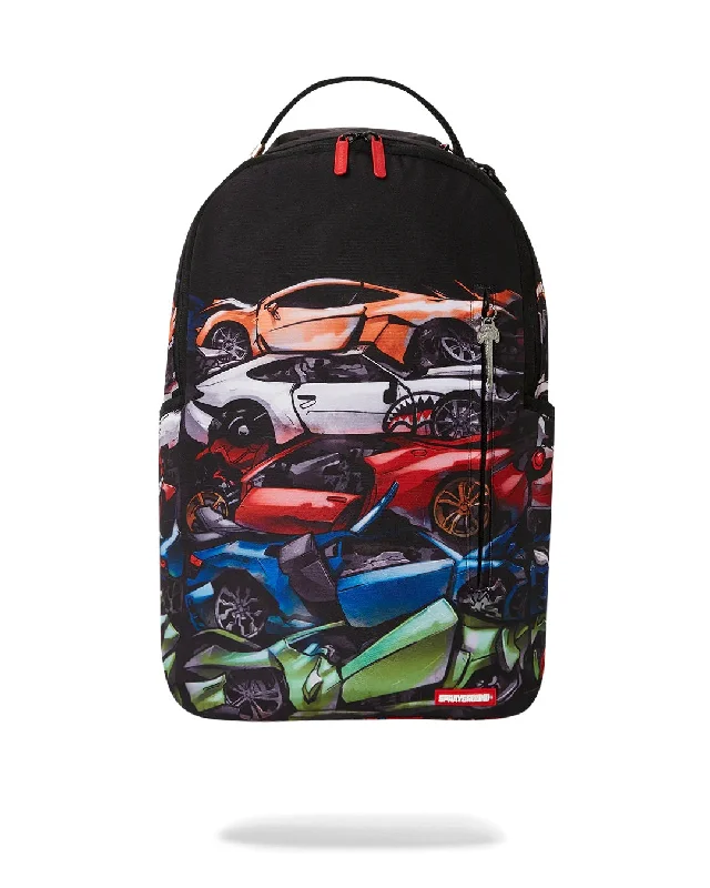 Sprayground Backpack CRUSHED SPORTS CARS DLXSR BACKPACK Black Grab Stylish Bags Before They Sell Out Sprayground Backpack CRUSHED SPORTS CARS DLXSR BACKPACK Black Grab Stylish Bags Before They Sell Out