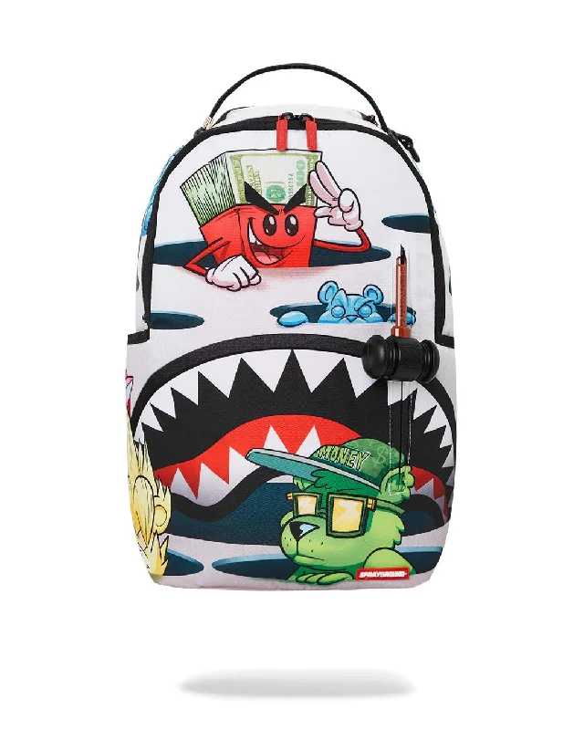 Sprayground Backpack FALLING IN A HOLE DLXSR BACKPACK White Premium Handbags At Unbeatable Markdowns Sprayground Backpack FALLING IN A HOLE DLXSR BACKPACK White Premium Handbags At Unbeatable Markdowns