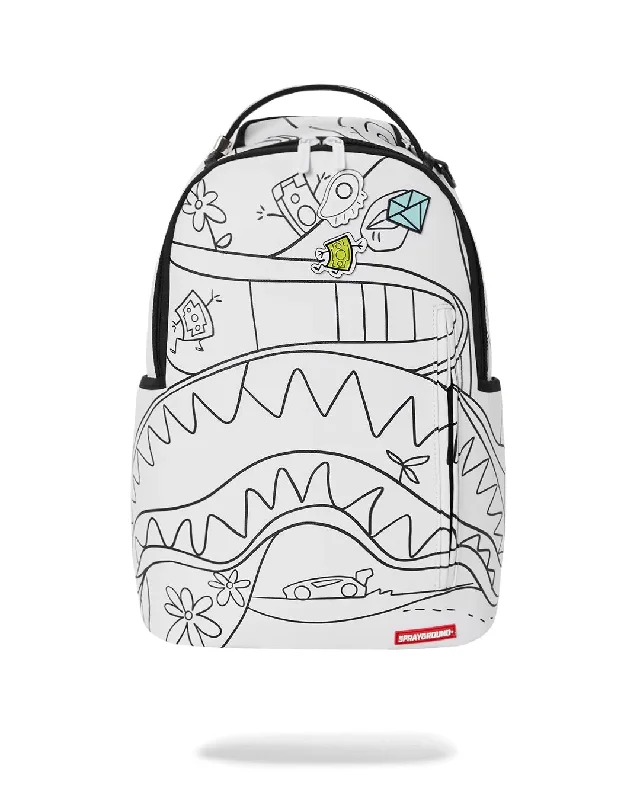 Sprayground Backpack SHARK DOODLE DLXV BACKPACK White Affordable Elegance With High-Quality Bags Sprayground Backpack SHARK DOODLE DLXV BACKPACK White Affordable Elegance With High-Quality Bags