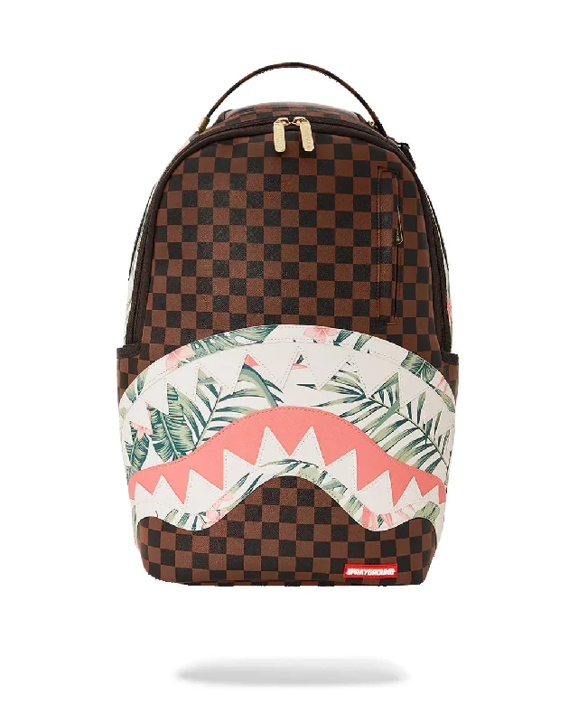 Sprayground Backpack TROPICAL FLORAL SIP BACKPACK Brown Statement Bags With Exclusive Savings Sprayground Backpack TROPICAL FLORAL SIP BACKPACK Brown Statement Bags With Exclusive Savings