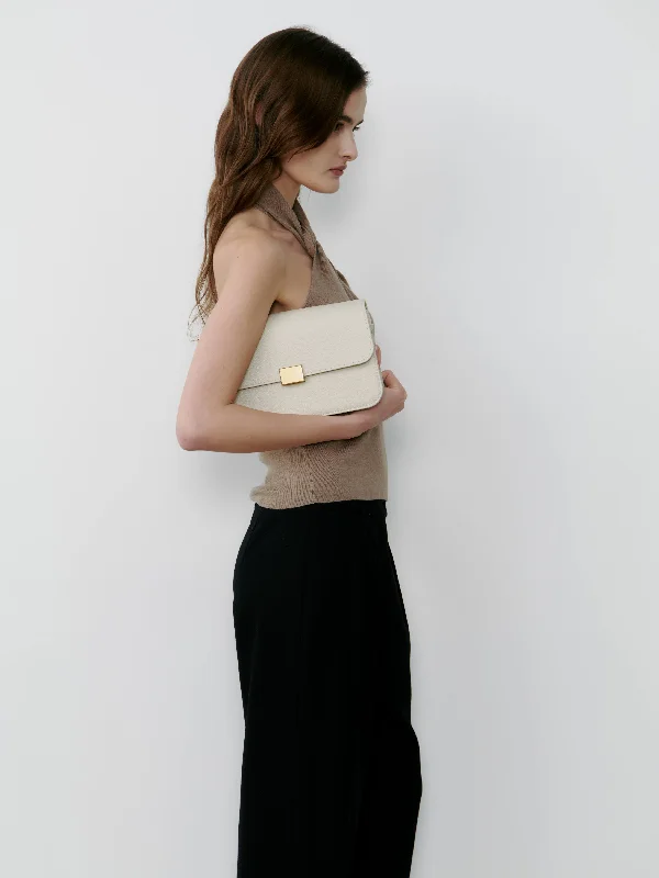 THE CLASSIC SHOULDER BAG - CREAM PEBBLE Luxury Totes, Affordable Prices