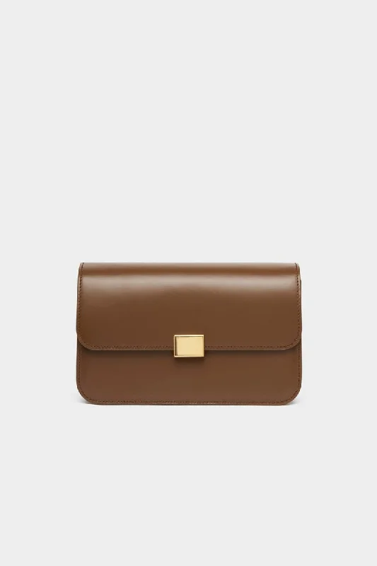 THE CLASSIC SHOULDER BAG - CHOCOLATE SMOOTH Fashionable Bags At Must-Have Prices