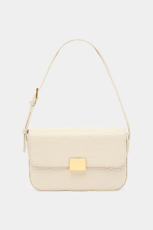 THE MINI SHOULDER BAG - CREAM Stylish Bags At Unbeatable Prices