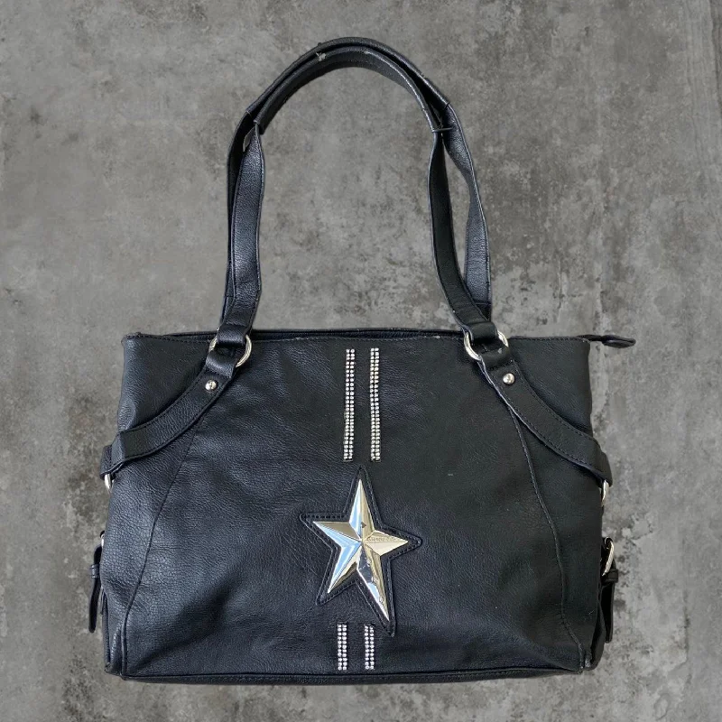 THIERRY MUGLER LEATHER AND CHROME STAR SHOULDER BAG The Best Handbag Deals Are Available Now THIERRY MUGLER LEATHER AND CHROME STAR SHOULDER BAG The Best Handbag Deals Are Available Now