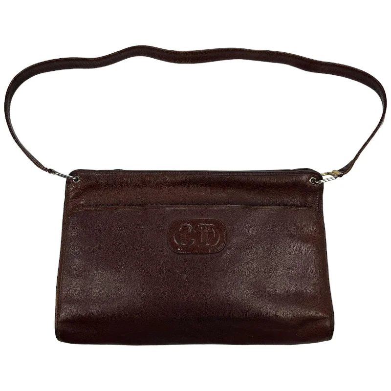 Vintage Christian Dior Leather Shoulder Bag Must-Have Bags, Big Discounts