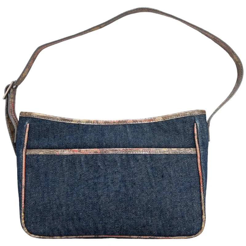 Vintage Fendissime Denim Shoulder Bag Elegant Bags, Limited Stock
