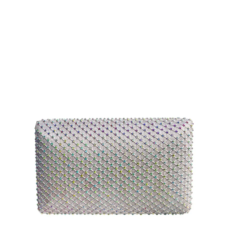 Diamond Fishnet Crystal Clutch Must-Have Bags At Irresistible Discounts