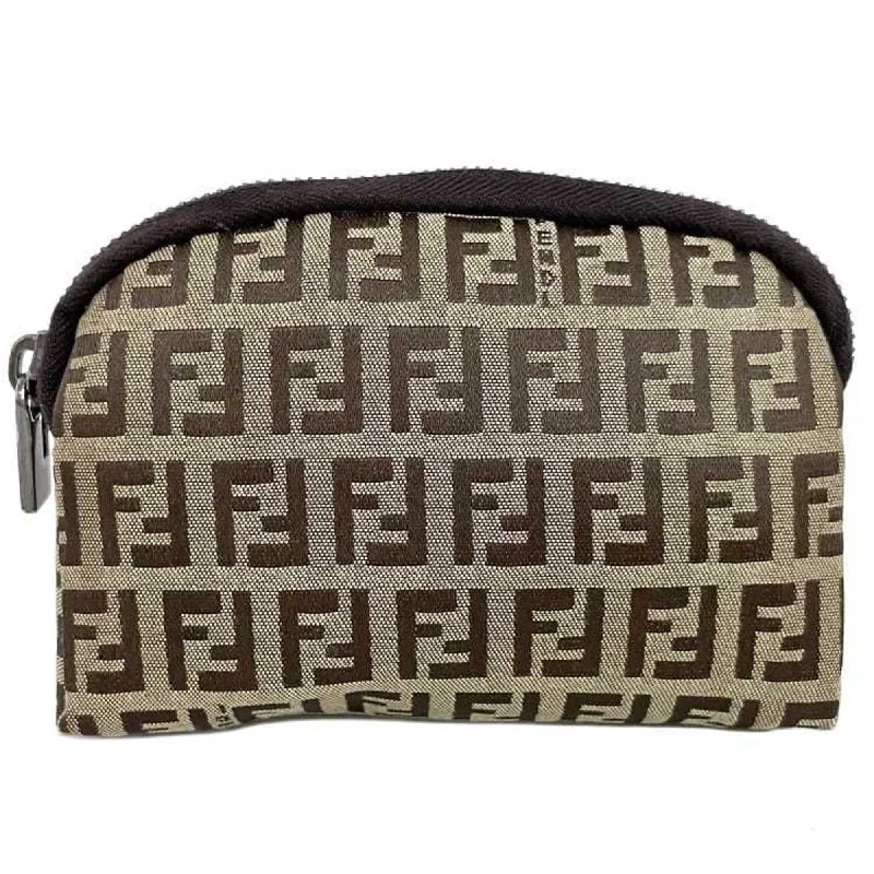 Fendi Zucchino Canvas Clutch Bag (Pre-Owned) Sleek And Stylish Handbags At Lower Prices Fendi Zucchino Canvas Clutch Bag (Pre-Owned) Sleek And Stylish Handbags At Lower Prices