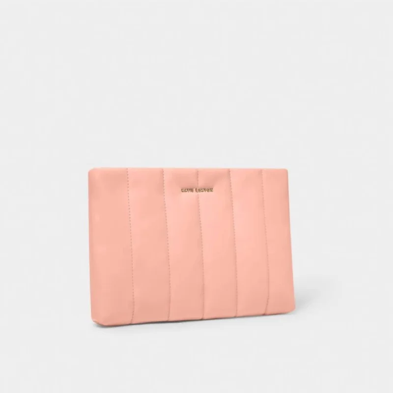 Kendra Quilted Clutch In Dusty Coral Upgrade Your Look With Our Bag Sale