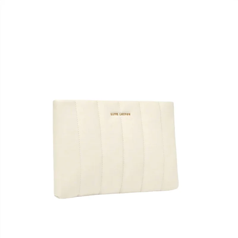 Kendra Quilted Clutch In Oyster Must-Have Bags With Big Savings